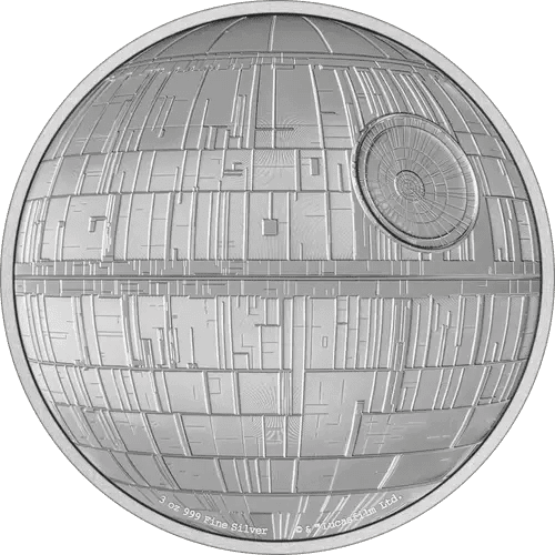 2022 Niue Star Wars Death Star 3 oz Silver Proof Coin